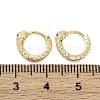 Brass Cubic Zirconia Hoop Earrings EJEW-Q014-35G-3