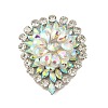 Alloy Crystal AB Rhinestone Brooches JEWB-M046-22-2