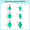 300Pcs 3 Styles Acrylic Mirror Sew on Rhinestones FIND-PH0025-70B-5
