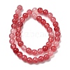 Natural Dyed White Jade Beads Strands G-M402-C03-26-3