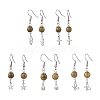 304 Stainless Steel Mixed Shape Dangle Earrings EJEW-JE05723-02-1