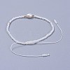 Adjustable Nylon Thread Braided Beads Bracelets BJEW-JB04375-01-3