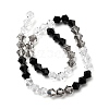 Transparent Gradient Color Glass Beads Strands GLAA-F131-01C-05-3