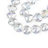 Electroplate Glass Beads Strands X-EGLA-S188-14-B03-6