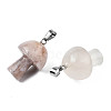 Natural Cherry Blossom Agate Pendants X-G-N0325-10H-2