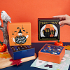 BENECREAT 16Pcs 4 Patterns Square Halloween Foldable Creative Paper Gift Box CON-BC0007-01-3