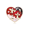 Vintage Angel Alloy Rhinestone Brooches JEWB-M046-26A-1