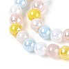 Electroplate Glass Beads Strands EGLA-N019-6mm-02-3