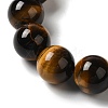 Nattural Tiger Eye Beads Strands G-GSR12mmC014-B-4