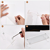 Rectangle Acrylic Action Figures Display Stands ODIS-WH0017-078-5