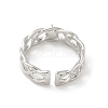 Brass Cup Peg Open Cuff Ring Settings LS-KK-G518-08P-02-3