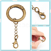 16Pcs 4 Colors Alloy Spring Gate Rings HJEW-AB00522-4