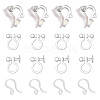 SUNNYCLUE 150Pcs 3 Style Plastic Clip-on Earring Findings KY-SC0001-72-1