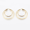 201 Stainless Steel Hoop Earrings EJEW-I213-B-02G-2