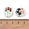 Printed Handmade Porcelain Beads PR-CBAE468-04-3