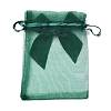 Rectangle Lace Organza Drawstring Gift Bags OP-K002-02-4