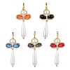 Glass Pearl Big Pendants PALLOY-MZ00384-1