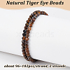 Olycraft 2 Strands Natural Tiger Eye Beads Strands G-OC0005-40-4