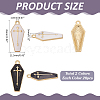 40Pcs 2 Colors Alloy Enamel Pendants ENAM-ME0001-06-2