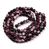 Crackle Baking Painted Imitation Jade Glass Beads Strands X1-DGLA-T003-8mm-14-3