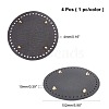   PU Leather Knitting Crochet Bags Nail Bottom Shaper Pad DIY-PH0001-21-2