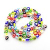 Handmade Millefiori Glass Bead Strands LAMP-J034-8mm-M-2