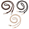 WADORN 3Pcs 3 Colors Braided Imitation Leather & Alloy Chain Bag Straps FIND-WR0007-92-1