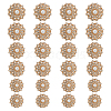 24Pcs 3 Styles Alloy Rhinestone Shank Buttons BUTT-HS0001-05G-1