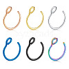 316 Surgical Stainless Steel Clip on Nose Rings WGA7223-05-4