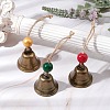 3Pcs 3 Colors Iron Bell Pendant Decoration HJEW-JM02235-2