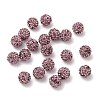 Half Drilled Czech Crystal Rhinestone Pave Disco Ball Beads RB-A059-H8mm-PP9-212-2