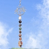 Chakra Natural Mixed Gemstone Pendant Decorations PW-WG59ED5-01-2