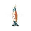 Brass Enamel Pendants KK-P338-07C-G03-1