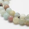 Natural Flower Amazonite Beads Strands G-G697-F06-4mm-5