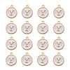 Golden Plated Alloy Charms LS-X-ENAM-S118-01Y-2