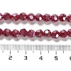 Electroplate Opaque Glass Beads Strands EGLA-A035-P6mm-A16-4