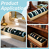 10 Grids PU Leather Bangle Organizer Display Trays BDIS-WH0008-19B-5