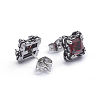 Retro 304 Stainless Steel Stud Earrings X-EJEW-L248-056AS-2