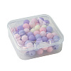 70Pcs Rubberized Style Acrylic Beads MACR-FS0001-71C-6