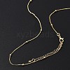 Brass Satellite Chains Necklaces for Women NJEW-D302-33G-3