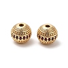 Brass Micro Pave Cubic Zirconia Beads KK-B074-75A-G-1