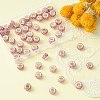 50Pcs Polymer Clay Rhinestone European Large Hole Beads FPDL-YW0001-01A-5