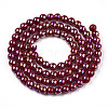 Electroplate Opaque Glass Beads Strands GLAA-T032-P4mm-AB05-3