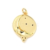 Brass Micro Pave Cubic Zirconia Pendants KK-G416-63G-2