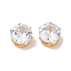Brass Clear Cubic Zirconia Cabochons LS-STAS-M294-30A-1