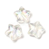 Transparent UV Plating Rainbow Iridescent Acrylic Beads OACR-A021-01-1