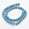 Synthetic Turquoise Round Beads Strands G-D658-4mm-2
