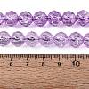 Crackle Transparent Glass Beads Strands GLAA-N063-10mm-13-2