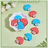 10Pcs 2 Colors Silicone Beads JX772A-6