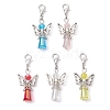 Angel Glass Pendant Decoration HJEW-JM02595-1